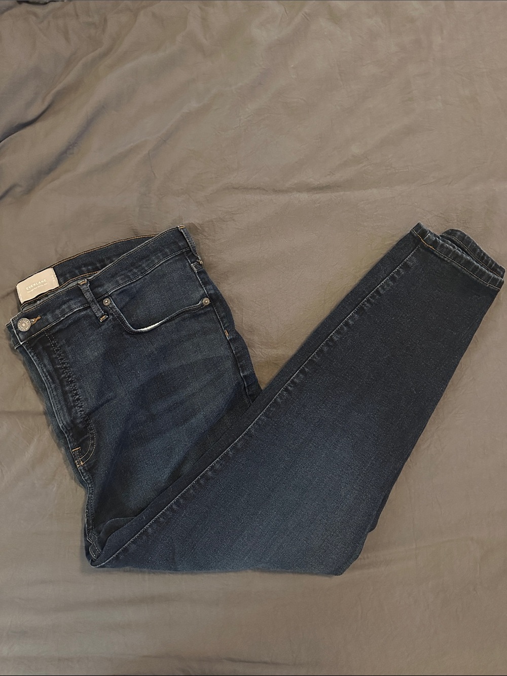 Everlane - Dark Wash Skinny Jeans - Dark Blue